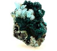 DIOPTASE + CHRYSOCOLLE - Pierre Naturelle en Provenance du Congo, Mindouli - Mélange de Minéraux Verts, Cristal Naturel 454.0 ct - Certificat d'Authenticité Inclus 63 x 47 x 37 mm G