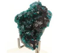DIOPTASE - Pierre Naturelle en Provenance de la République du Congo, Renéville - Cristal Vert Émeraude, Pierre de Guérison et de Croissance Spirituelle 53.60 ct - Certificat d'Authenticité Inclus 34 x