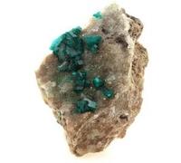 DIOPTASE - Pierre Naturelle en Provenance du Congo, Afrique - Rare Cristal Vert Émeraude, Collection de Mineralp 102.7 ct - Certificat d'Authenticité Inclus 43 x 26 x 21 mm Vert G