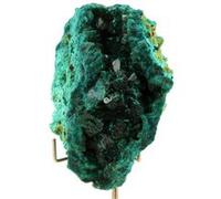 DIOPTASE - Pierre Naturelle en Provenance du Congo, Tantara Mine, Shinkolobwe 966.20 ct - Certificat d'Authenticité Inclus 80 X 60 X 44 mm G
