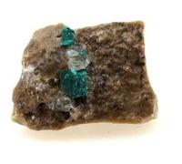 DIOPTASE - Pierre Naturelle en Provenance du Kazakhstan, Altyn-Tyube - Cristal Vert Émeraude, Puissant Outil de Guérison 12.14 ct - Certificat d'Authenticité Inclus 16 x 13 x 8 mm Vert G