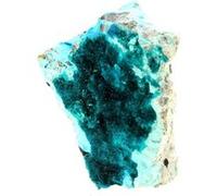 DIOPTASE - Pierre Naturelle en Provenance du Mexique, Milpillas Mine, Cuitaca - Cristal Vert Émeraude, Guérison Émotionnelle, 607.5 ct - Certificat d'Authenticité Inclus 60 x 60 x 20 mm Vert G