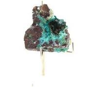 DIOPTASE - Pierre Naturelle en Provenance du Pérou, Cobra Mine, Pampa Nazca, Ica Cristal Vert Émeraude, Guérison Émotionnelle, 263.0 ct - Certificat d'Authenticité Inclus 45 x 45 x 40 mm Vert G