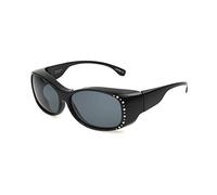 Dioptics Solar Shield-Allison Lunettes de soleil rectangulaires polarisées Noir Taille M Noir M
