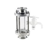 Dioptrie avec cône PTFE 1,5" 2" Tri Clamp 38 51 mm Tuyau pd Verre de visée sanitaire en acier inoxydable 304(38mm Pipe OD K50.5mm)