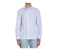 Dior - Chemise en popeline de coton rayée - Homme - Chemises - Bleu - Taille: M