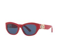 DIOR Femme Sunglass 30Montaigne B5U CD40156U - Couleur du Monture: Rouge, Couleur de Lentille: Bleu