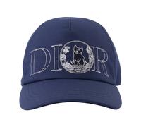 Dior, Homme, Accessoires, Bleu, Taille: M Casquette Bleu Marine avec Logo Brodé