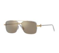 DIOR Homme Sunglass DM40146U - Couleur du Monture: Gris, Couleur de Lentille: Jaune Effet miroir