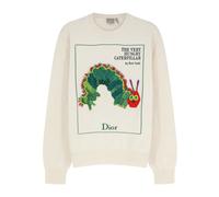Dior - Pull avec broderie de couverture de livre - Homme - Pulls - Blanc - Taille: M