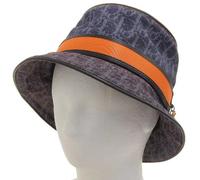 Dior Vintage - Chapeau en cuir Vintage Pre-owned - Femme - Pre-owned - Bleu - Taille: ONE Size