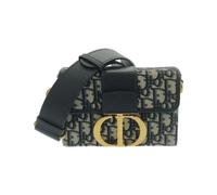 Dior Vintage, Femme, Pre-owned, Bleu, Taille: ONE Size Sac Box 30 Montaigne Oblique Pre-owned