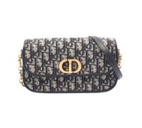 Dior Vintage - Pre-owned 30 Montaigne Oblique Canvas Leather Shoulder Bag - Femme - Pre-owned - Bleu - Taille: ONE Size