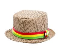 Dior Vintage - Pre-owned Oblique Trotter Cotton Blend Hat - Femme - Pre-owned - Multicolore - Taille: ONE Size