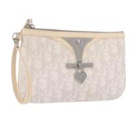 Dior Vintage - Pre-owned PVC Pouch - Femme - Pre-owned - Blanc - Taille: ONE Size