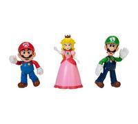 World Of Nintendo New 2018 Mushroom Kingdom Diorama Gift Set-3 Figure Pack Action