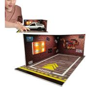Diorama Garage Mini décoration LED Modèle de garage à l'échelle 1:24 pour les amateurs de modélisation, équipé de lumières LED et d'un espace réaliste pour améliorer V