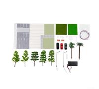 Diorama immersif à l'échelle 1/64 avec une scène de route urbaine réaliste et des éléments lumineux interactifs