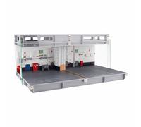 Diorama Nimitz-Class Hangar de porte-avions à l'échelle 1/72, affichage miniature militaire avec éclairage LED blanc chaud, porte de hangar mobile, collection de scènes réalistes pour les amateurs