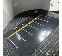 Diorama parking 1:64, Maquette, accessoires résine, impression 3d, décal