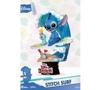 Diorama Stitch Surf : Figurine Disney Summer Series Beast Kingdom Multicolore G