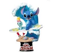 Diorama Stitch Surf : Figurine Disney Summer Series Beast Kingdom Multicolore G