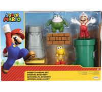 Diorama Super Mario Set Désert Avec 2 Figurines Et Accessoires Jakks Pacific