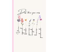Dios Dice Que Eres: Cuaderno de Afirmaciones Cristianas para Mujeres | Diario Inspirador con Frases Bíblicas para Elevar Tu Fe y Autoestima: Hermoso ... bíblicas para mujeres y chicas cristianas