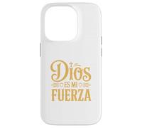 Dios ES Mi Fuerza Camiseta Cristiana Jesús Latino Hispano Coque pour iPhone 14 Pro