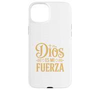 Dios ES Mi Fuerza Camiseta Cristiana Jesús Latino Hispano Coque pour iPhone 15 Plus