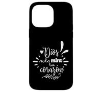 Dios Mira Tu Corazon, Believer Faith God Cross Quotes Coque pour iPhone 14 Pro Max