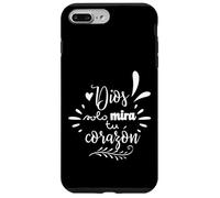 Dios Mira Tu Corazon, Believer Faith God Cross Quotes Coque pour iPhone 7 Plus/8 Plus
