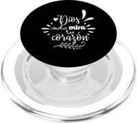 Dios Mira Tu Corazon, Believer Faith God Cross Quotes PopSockets PopGrip pour MagSafe