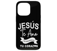 Dios Te AMA Con Amor eterno, Ya no endurezcas más tu corazón Coque pour iPhone 13 Pro