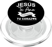 Dios Te AMA Con Amor eterno, Ya no endurezcas más tu corazón PopSockets PopGrip pour MagSafe