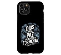 Dios Te Da Paz en Medio de la Tormenta - Salmos 29:11 Coque pour iPhone 11 Pro