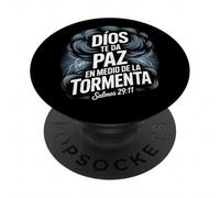 Dios Te Da Paz en Medio de la Tormenta - Salmos 29:11 PopSockets PopGrip Adhésif