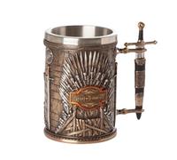 DIOSDMLN Chopes à bière Game of Thrones, Tasses à vin en Acier Inoxydable, Tasses à café 21oz pour décoration de fête à thème de Collection