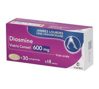 DIOSMINE VIATRIS 600MG COMPRIME Comprimé(S) 30 pc(s)