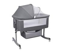 diowewea Cododo Bebe, Berceau avec Moustiquaire 2 in 1 Lit Bebe Cododo pour Les Bébés de 0 à 36 Mois Pliable 2 en 1 Berceau Bebe Mobile Lit d'Appoint, Réglage de la Hauteur