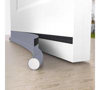 Dioxide 94cm Bas de Porte Isolant, One Sided Boudin de Porte Isolant Avec Joint Auto Adhésif, Insonorisé, Protège des Courants D'air et Des Insectes, Gris