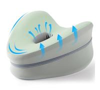 Dioxide Coussin de Jambe, Ergonomique pour Les Hanches, Le Dos, Les Jambes, Les Genoux, Choix idéal pour Dormir sur Le côté (Gris Vert)