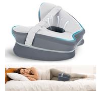 Dioxide Coussin Genoux pour Dormir Mousse à Mémoire, Amovibles Coussin Orthopédique Genoux Respirante Ergonomique pour Soulagement La Douleur Les Jambes Hanches Dormeurs Latéraux (Gris Clair)