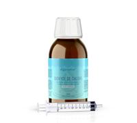 DIOXNATUR® Dioxyde de chlore 3000 ppm CDS 100 ml Étiquette FR Seringue de 10 ml incluse Bouteille en verre ambré avec compte-gouttes