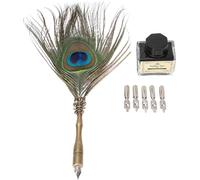 Dip Pen, plumes de paon papeterie boîte-cadeau Belle apparence stylo Quill le meilleur pour un étudiant de l'amitié cadeaux