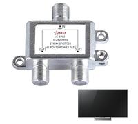 Diplexeur coaxial : combineur de ports à 2 voies, distributeur universel de signal TV satellite, conception de commutateur robuste avec séparation de ligne à faible perte | Filtrage de fréquence