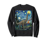 Diplodocus Nuit Étoilée Paléontologie Sweatshirt