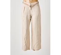 diplodocus pantalons femme de couleur beige 34