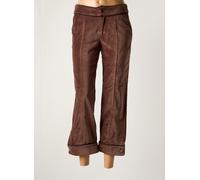 diplodocus pantalons femme de couleur marron 38