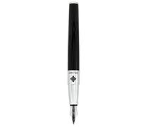 DIPLOMAT CLR Stylo-plume verni Noir/épaisseur de plume : M/Stylo plume/fait à la main/avec boîte cadeau/stylo plume, 1 pièce (1 pièce)